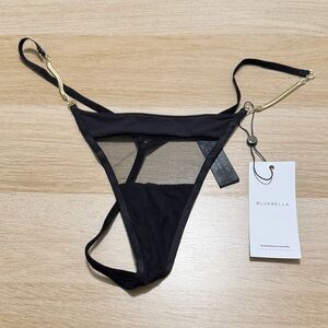 Bluebella Black and Gold Sheer Panty